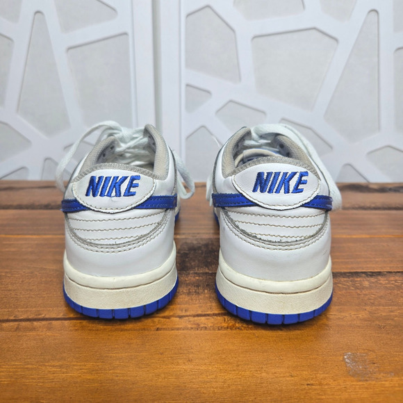 Nike Dunk Low GS Summit Hyper Royal Blue/White Size 4Y Streetwear Varsity Sports - Picture 6 of 7